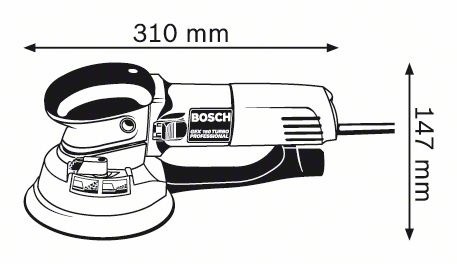 Эксцентриковая шлифмашина - BOSCH GEX 150 Turbo - фото 2 - id-p1569176