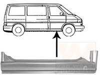 Порог кузова (под переднюю дверь) правый VW TRANSPORTER Т4 90-97