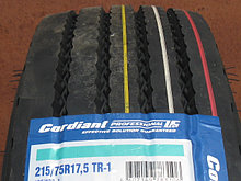 Грузовая шина 215/75 R17.5 Сordiant Professional TR-1 (на прицеп)