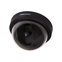 Муляж  внутренней купольной камеры видеонаблюдения черного цвета  с мигающим красным светодиодом