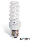 Лампа энергосберегающая компактная SP 11W 220V 4100К Е14 спираль mini Full