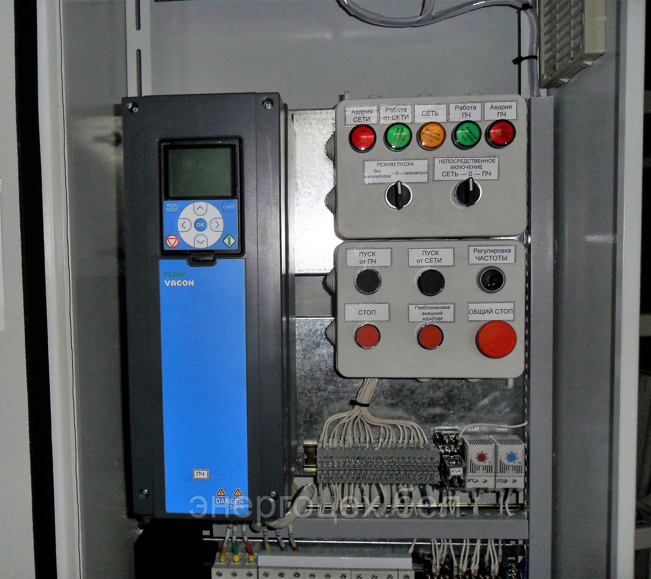 Станций управления насосными агрегатами на базе преобразователей частоты