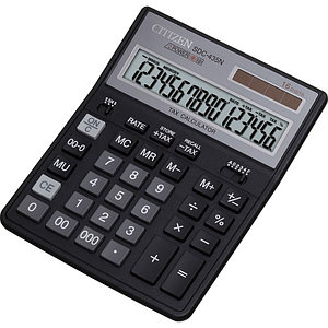 Калькулятор настольный Citizen SDC-435 N 16-разрядный черный