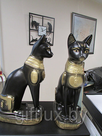 Кот египетский №2 сувенир,гипс, 21*38 см, фото 2