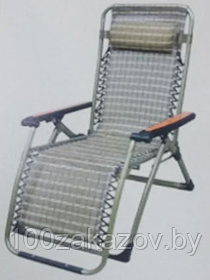 Кресло-шезлонг раскладной 0501-FA . Большой шезлонг  для сада, пляжа и дачи