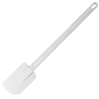 Лопатка кухонная «Проотель» пластик,резина; L=45/11,B=7см; белый