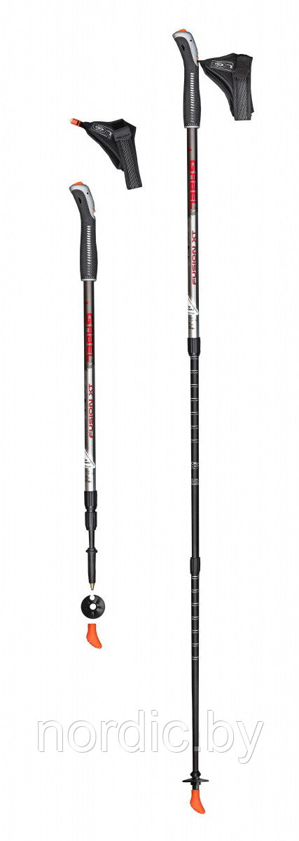 Палки Gabel Fusion XT FL, 3 секции, гибрид