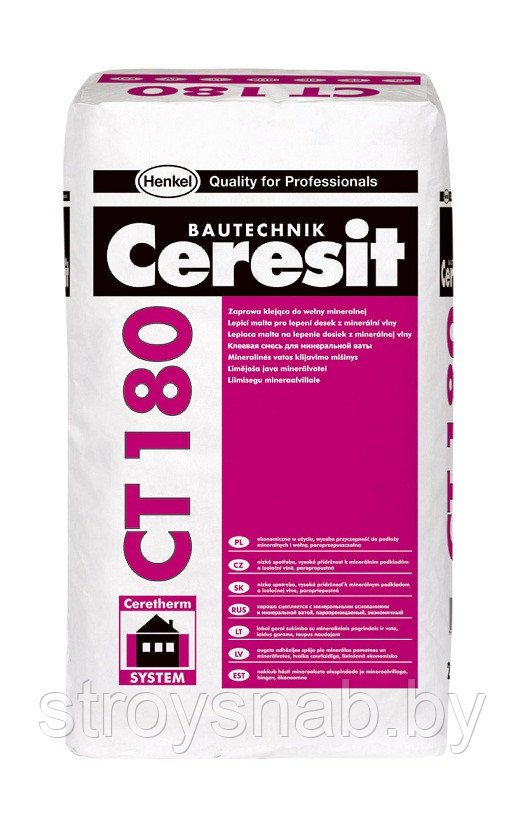 Ceresit CT 180. Смесь для минераловатных плит, 25кг