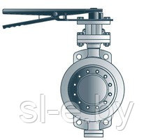 PALUR-ZD-3EX Затвор дисковый поворотный межфланцевый трехэксцентриковый 