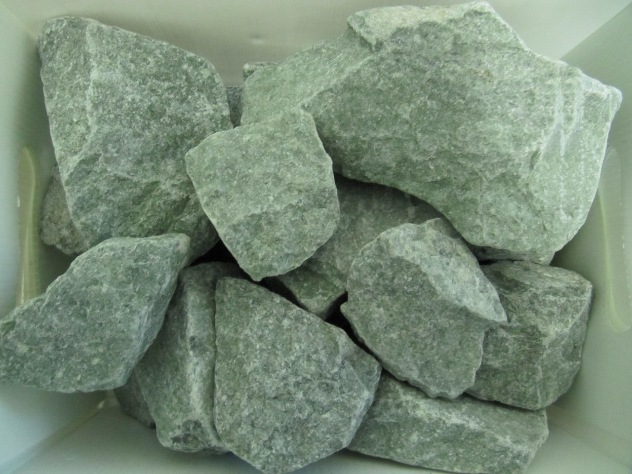 Камни для бани "Жадеит"  средний колотый 20кг (Хакасия)