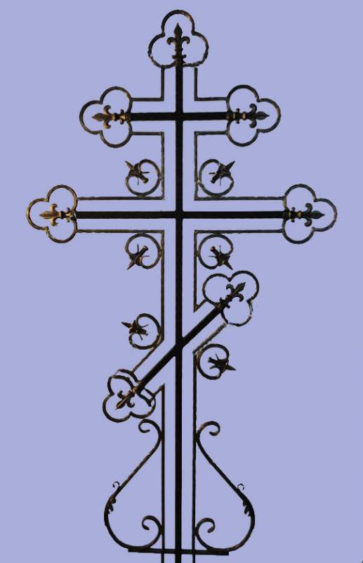 Кованый крест на могилу - фото 1 - id-p44092079