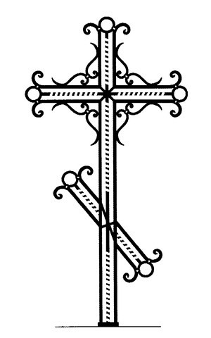 Ритуальный крест на могилу