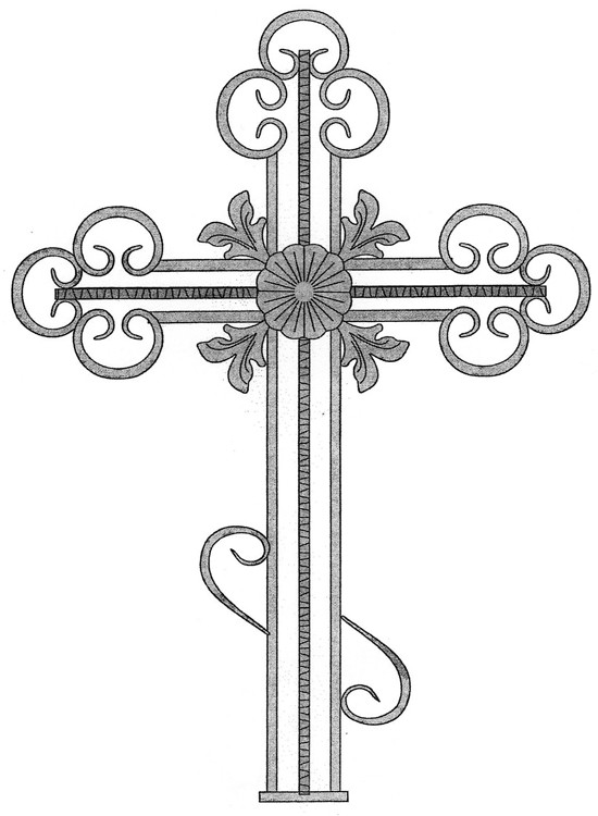 Ритуальный крест на могилу - фото 1 - id-p44092152
