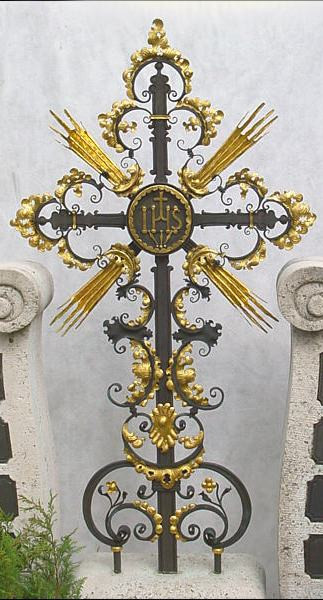 Кованый крест на могилу - фото 1 - id-p44092199