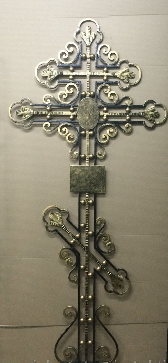 Кованый крест на могилу - фото 1 - id-p44092211