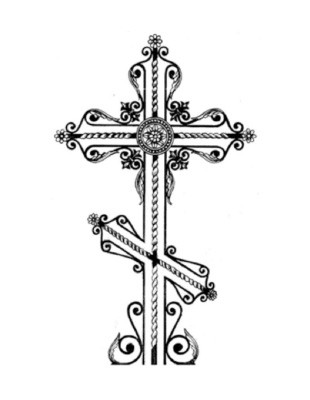 Кованый крест на могилу - фото 1 - id-p44092264