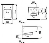 Подвесной унитаз Laufen Pro S, фото 2