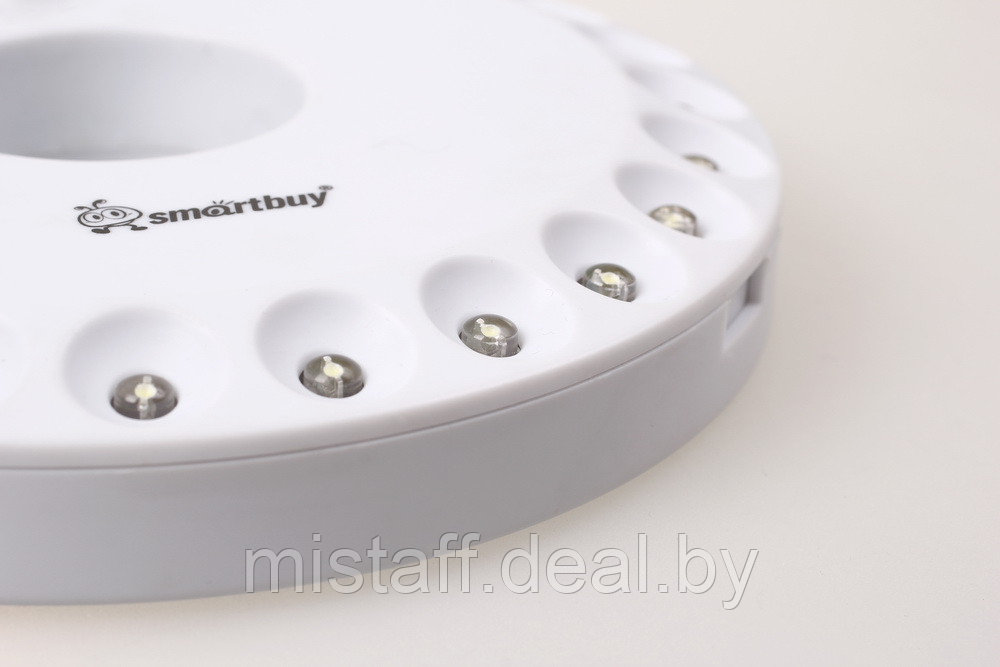 Светодиодный фонарь SMARTBUY 24 LED с карабином для подвешивания SBF-8253-W белый - фото 3 - id-p44228959
