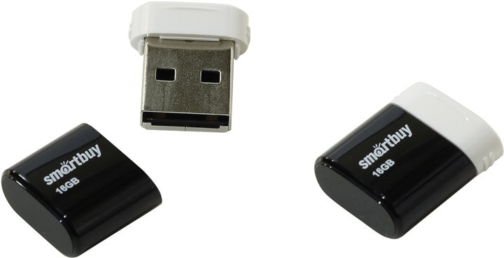 USB флеш-диск SmartBuy 16GB LARA Black - фото 1 - id-p34381963