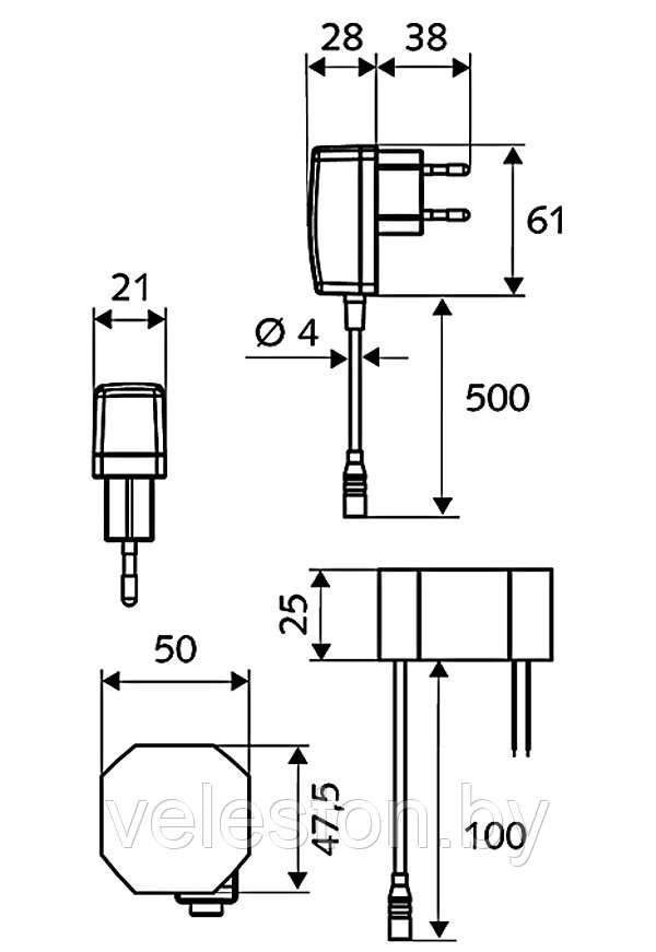 Смеситель для умывальника Schell Puris E E HD-M, 230V сеть, сенсорный - фото 2 - id-p44231235