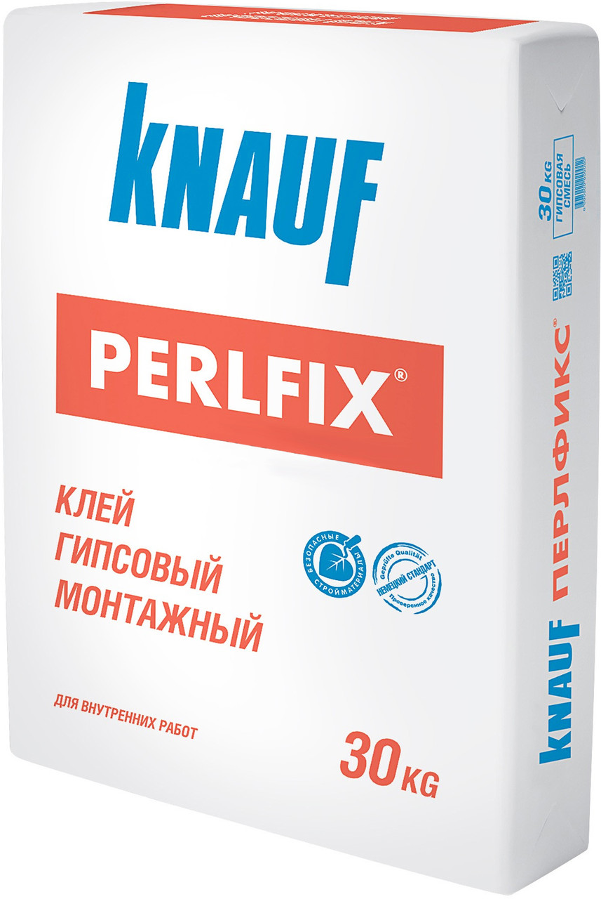 Клей гипсовый монтажный Perlfix (Knauf). 30 кг. Россия - фото 1 - id-p44235738