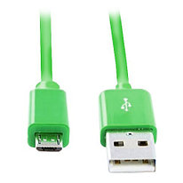 Дата-кабель Smartbuy USB - micro USB длина 1,2 м, зеленый (iK-12c green)