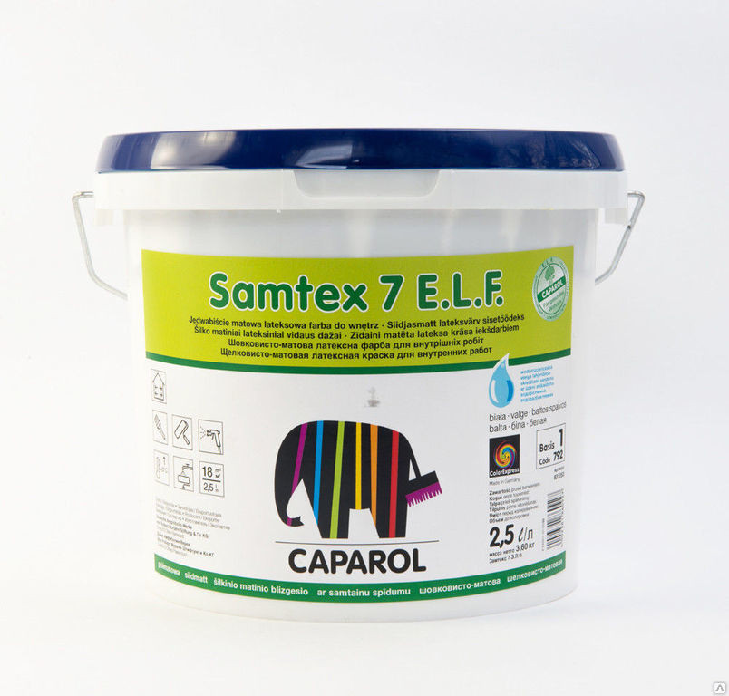 Краска Caparol Samtex 7 E.L.F. В. 1. 5л (Германия)