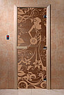 Двери DoorWood с рисунком «Девушка в цветах» (бронза), фото 2