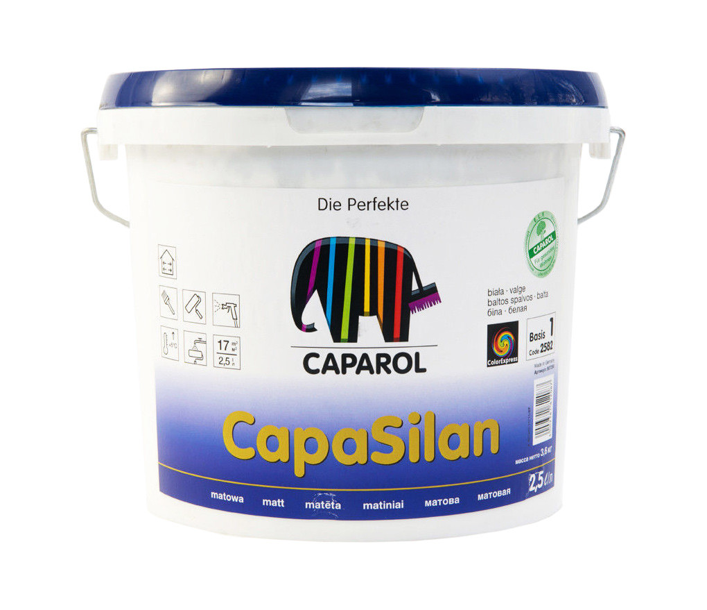 Краска Caparol Capasilan E.L.F. B. 1. 2,5л (Германия) - фото 1 - id-p44298642