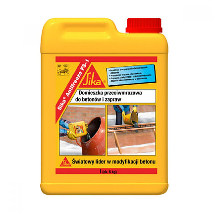 Противоморозная добавка в бетон Sika Antifreeze FS1, 6 кг. (5 л.), фото 2