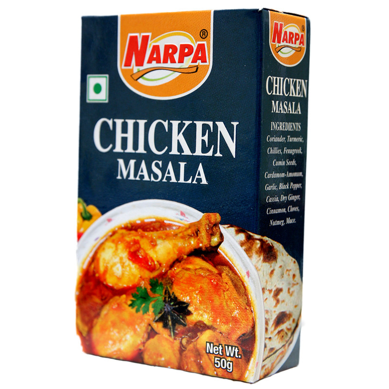 Смесь специй Чикен Mасала Narpa Chicken Masala, 50г - приправа для курицы - фото 2 - id-p44405237