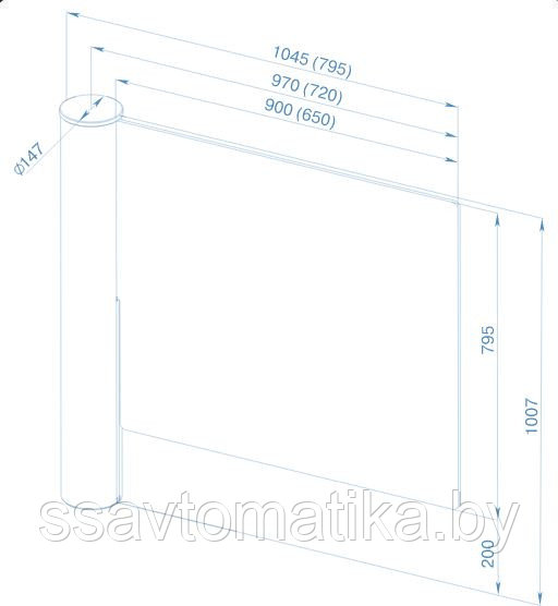 Створка PERCo-AGG-650 - фото 1 - id-p44413679