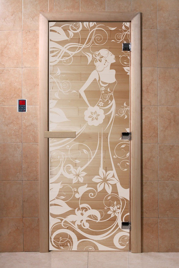 Двери DoorWood с рисунком «Девушка в цветах» (бронза) - фото 3 - id-p44437521
