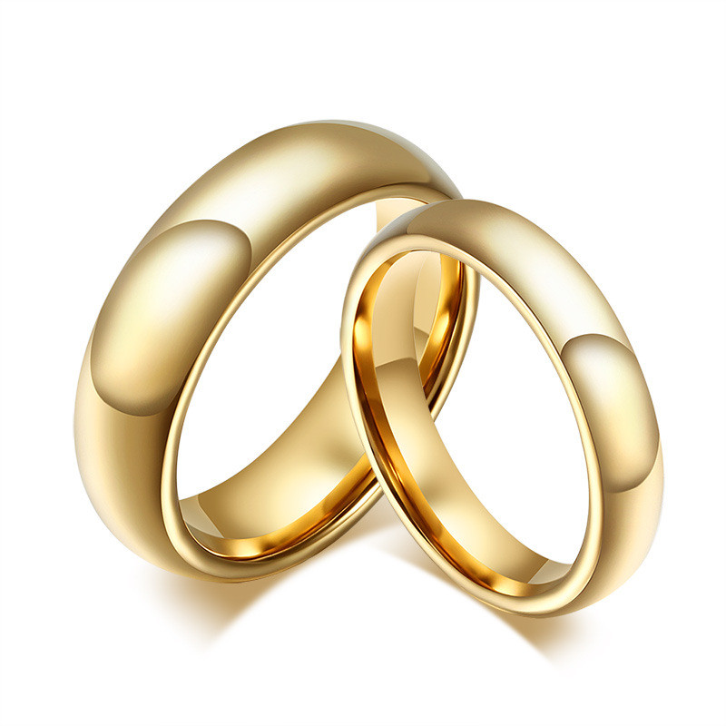 Парные кольца "Обручение Gold Premium" из вольфрама (4 мм и 6 мм) - фото 6 - id-p44509240
