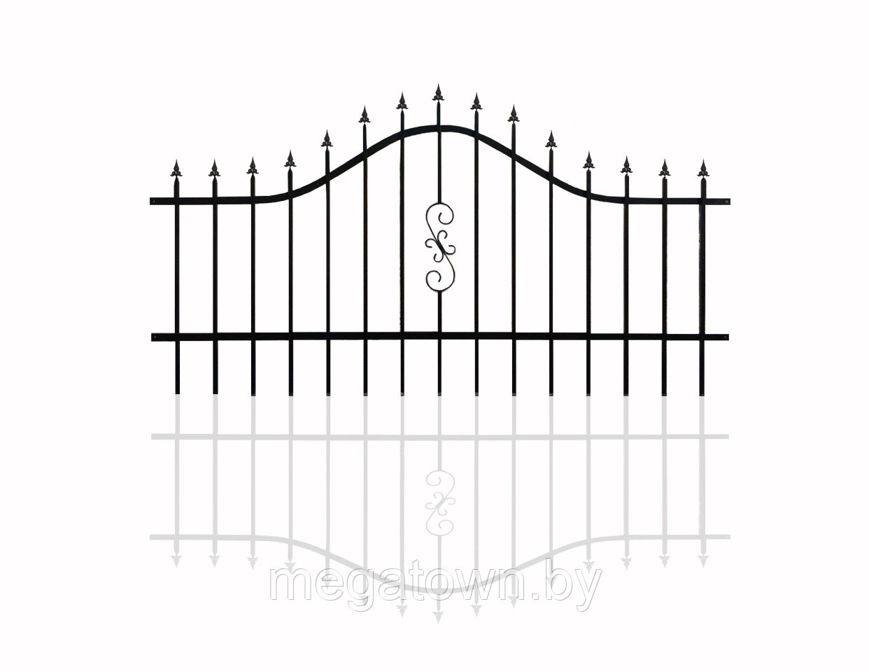 Секция металлическая с элементами ковки