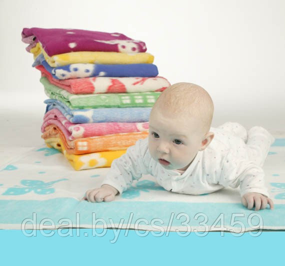 Одеяло-плед  детское байковое. размер 100х118см