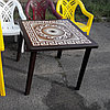 Пластиковый квадратный стол с деколем «Греческий орнамент» [130-0019], фото 2