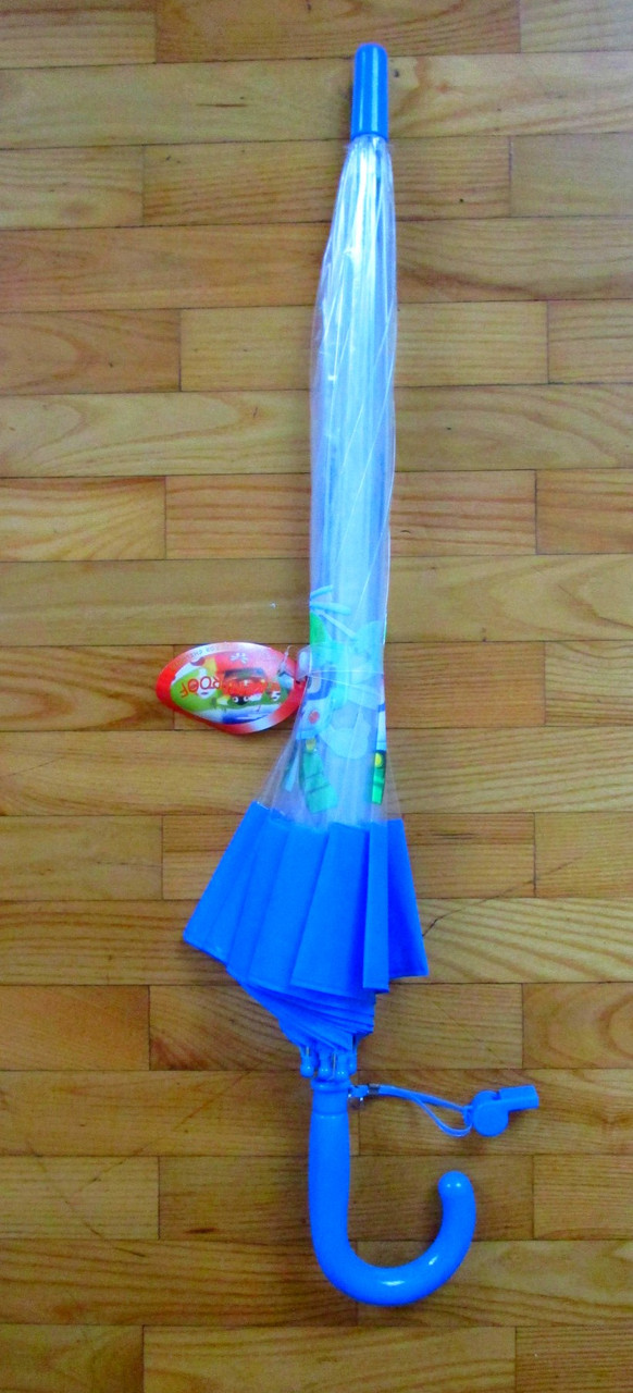 Детский зонт полуавтомат "робокар"прозрачный - фото 3 - id-p44891794