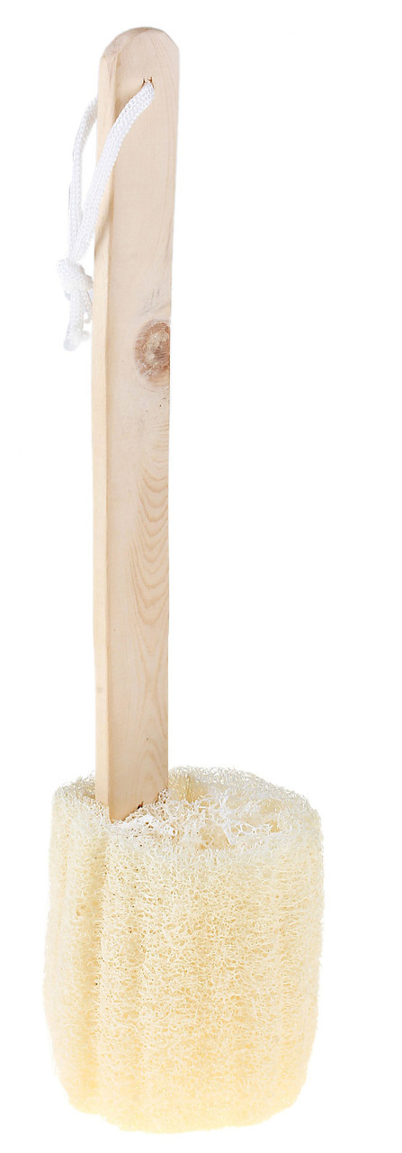 Мочалка с деревянной ручкой люфа М24 - фото 1 - id-p45016255