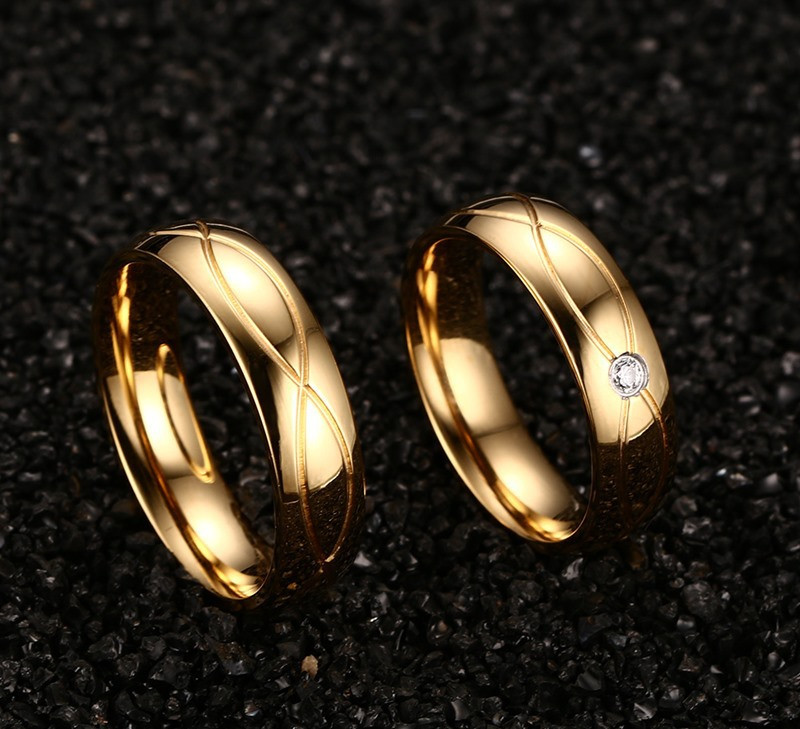 Парные кольца для влюбленных со знаком бесконечности "Неразлучная пара 147" - фото 5 - id-p45016351