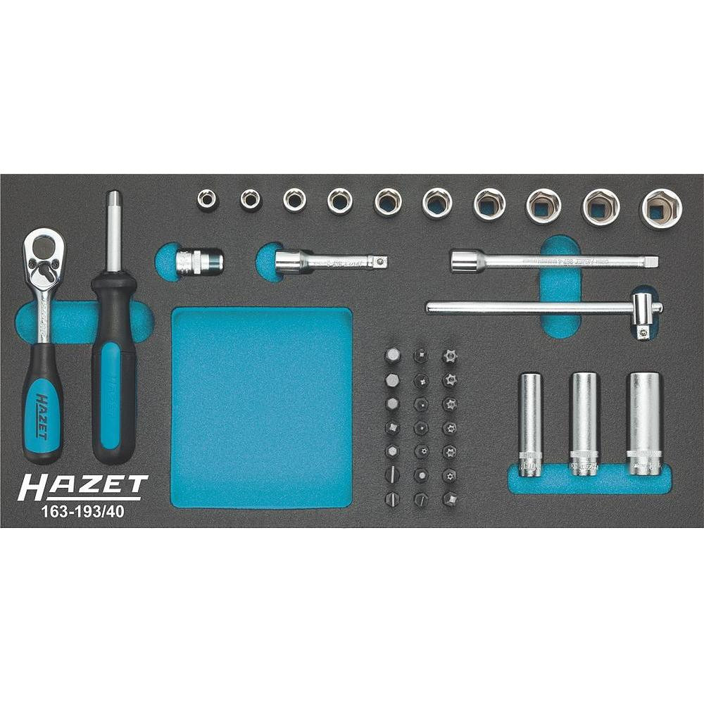 Набор головок 1/4" в полиуретановом ложементе 1/3 Hazet