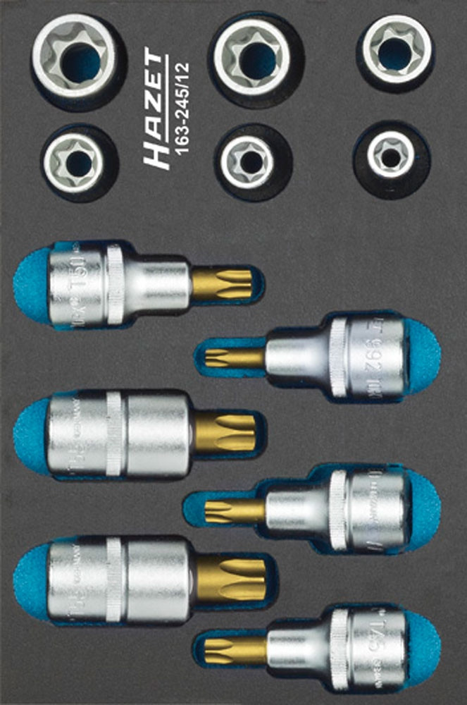 Набор головок 1/2" TORX в полиуретановом ложементе 1/9