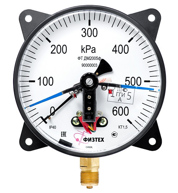Манометр электроконтактный Физтех ДМ2005ф, ДА2005ф, ДВ2005ф