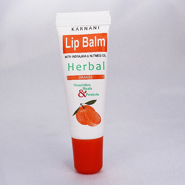 Бальзам для губ Апельсин (Karnani Lip Balm Herbal Orange), 10 г - аюрведический