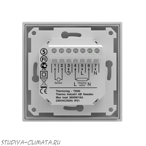 ТЕРМОРЕГУЛЯТОР THERMOREG TI-200 БЕЛЫЙ (ШВЕЦИЯ) - фото 3 - id-p45200771