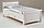 Кровать "Мальта" (100х200 см) с ящиком Массив сосны, фото 2