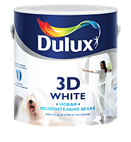 Dulux - 3D White - Матовая - 2,5л.  - Краска для стен и потолков