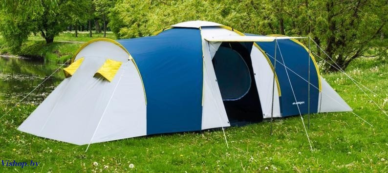 Палатка туристическая Acamper NADIR 6-местная 3000 мм/ст blue - фото 1 - id-p45251485
