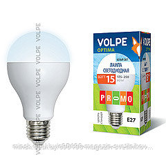 LED-A65-15W/NW/E27/FR/O Лампа светодиодная : Форма "A", матовая колба. Материал корпуса пластик. Цвет свечения