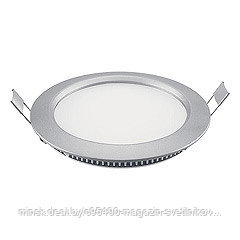 ULP-R120-06/DW SILVER Светильник светодиодный потолочный встраиваемый «Uniel» : Ультратонкий. Диаметр
